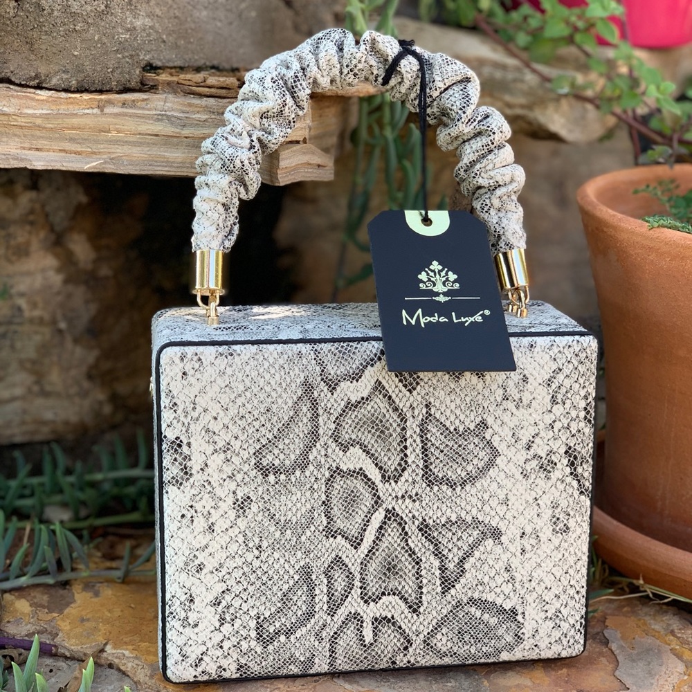 Snakeprint Moda Luxe KAIA Crossbody Bag NWT